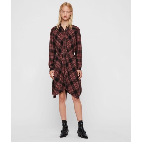 All Saints Tala Check Dress - Picture 4 of 13